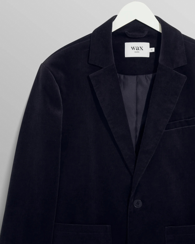 wax london "Fintry Blazer" Navy Cord