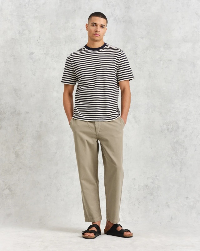 wax london "Kurt Trousers" Light Khaki Twill