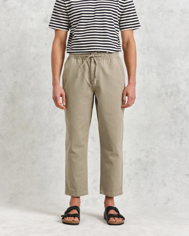 wax london "Kurt Trousers" Light Khaki Twill