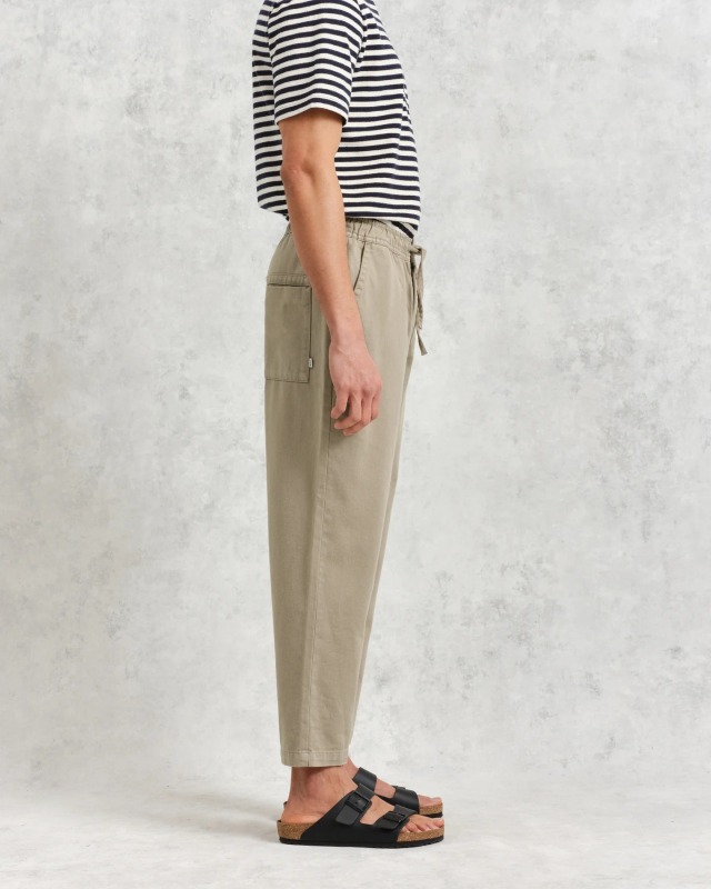 wax london "Kurt Trousers" Light Khaki Twill