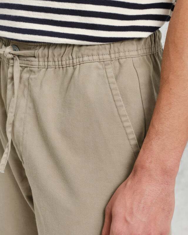 wax london "Kurt Trousers" Light Khaki Twill