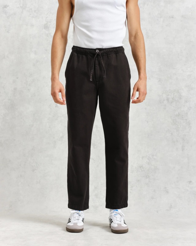 wax london "Kurt Trousers" Black Twill