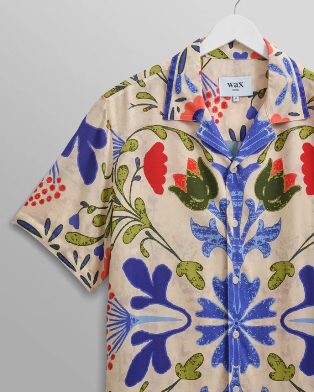 wax london "Didcot Shirt" Multi Summer Floral