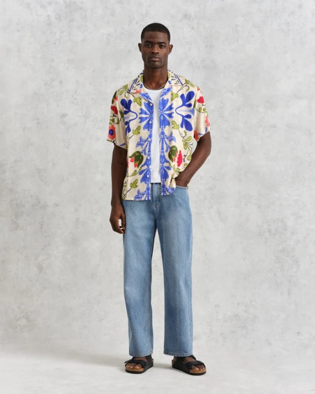 wax london "Didcot Shirt" Multi Summer Floral