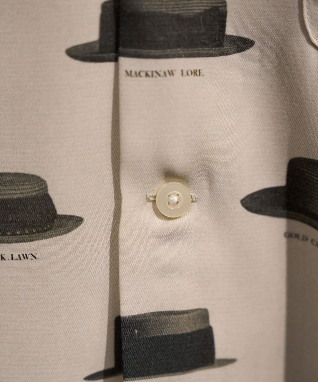 WILD AT HEART "HAT PATTERN" OPEN COLLAR L/S SHIRTS