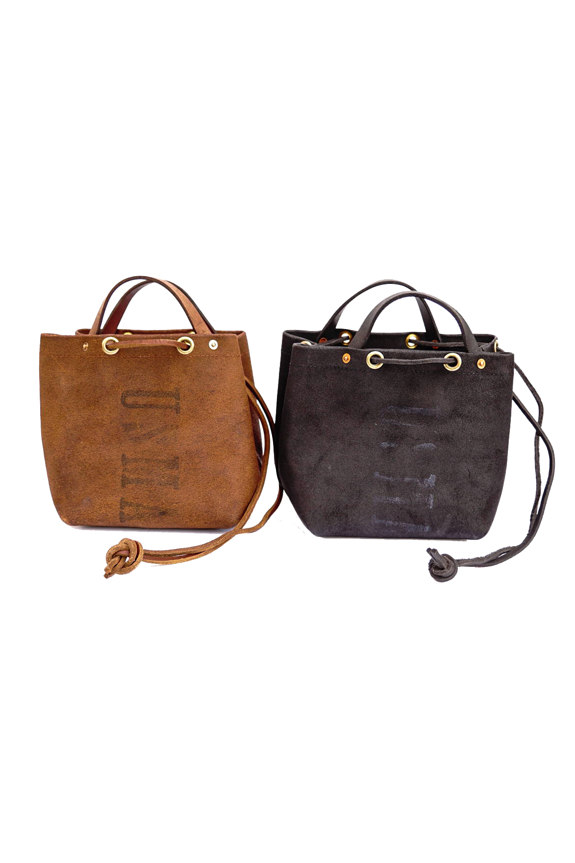 VASCO "LEATHER MAIL PURSE BAG" ROUGH OUT SMALL