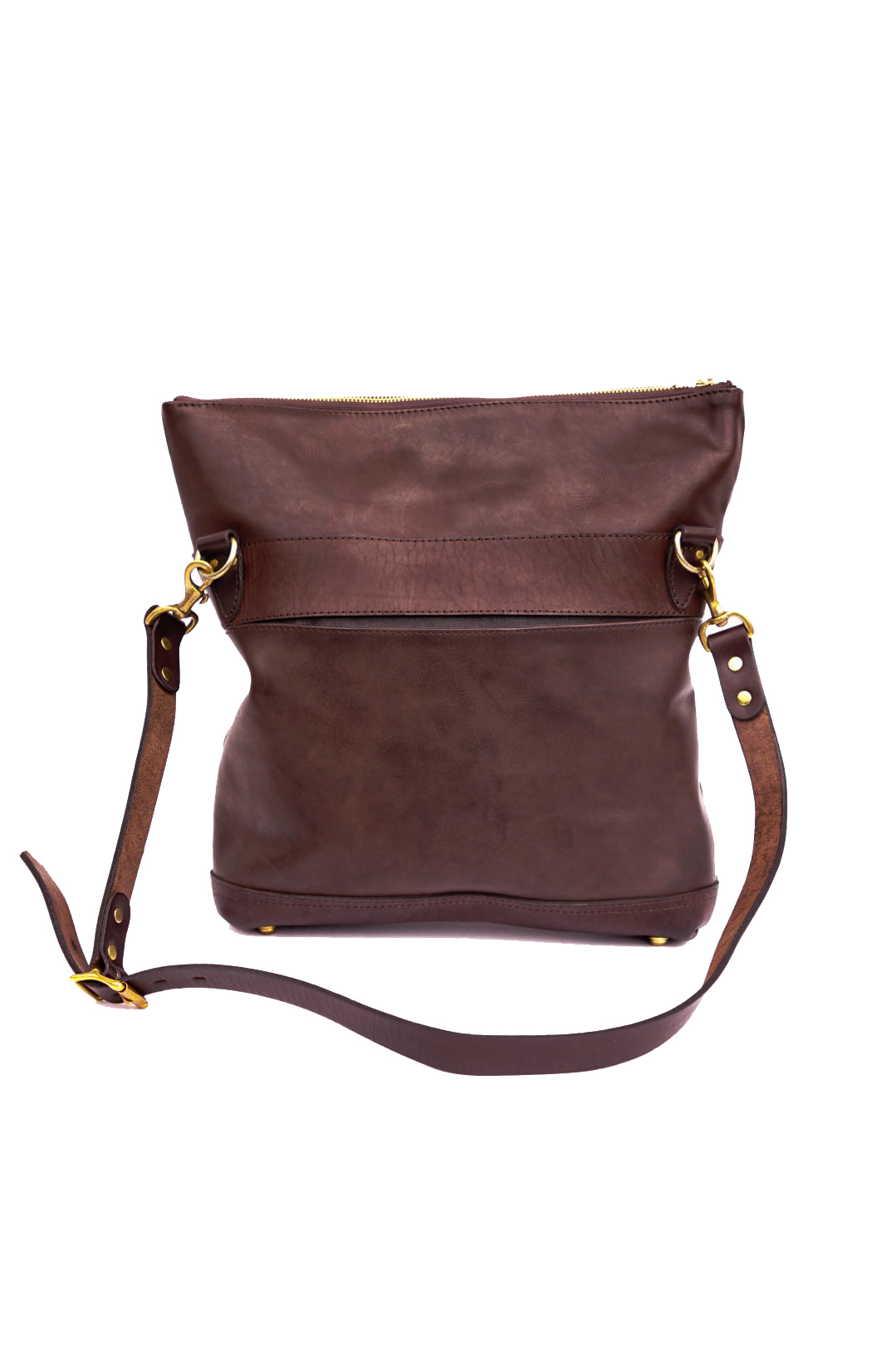 VASCO "LEATHER NELSON 2WAY BAG -SMALL" BROWN