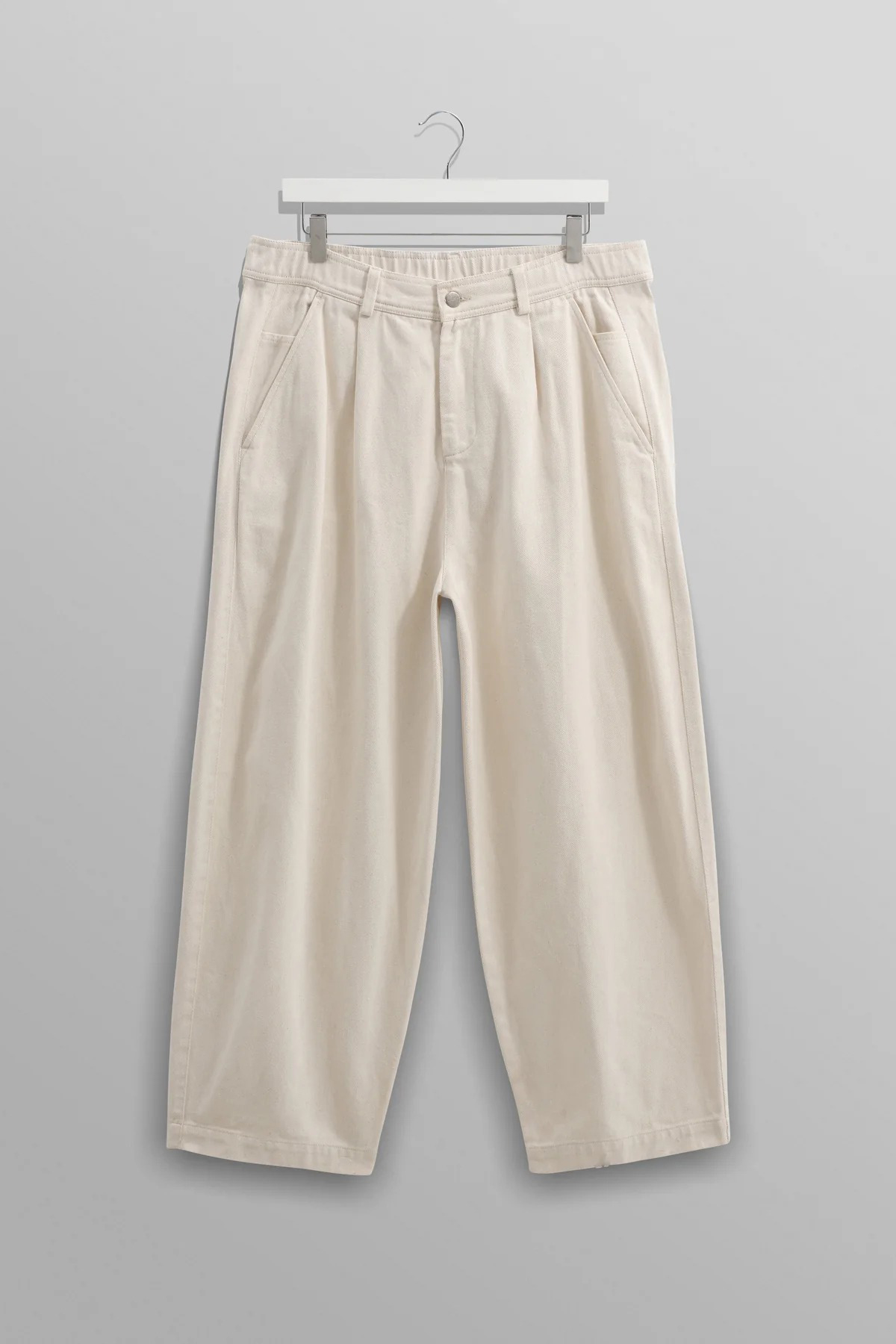 wax london Denali - Ecru Carpenter Denim Trousers