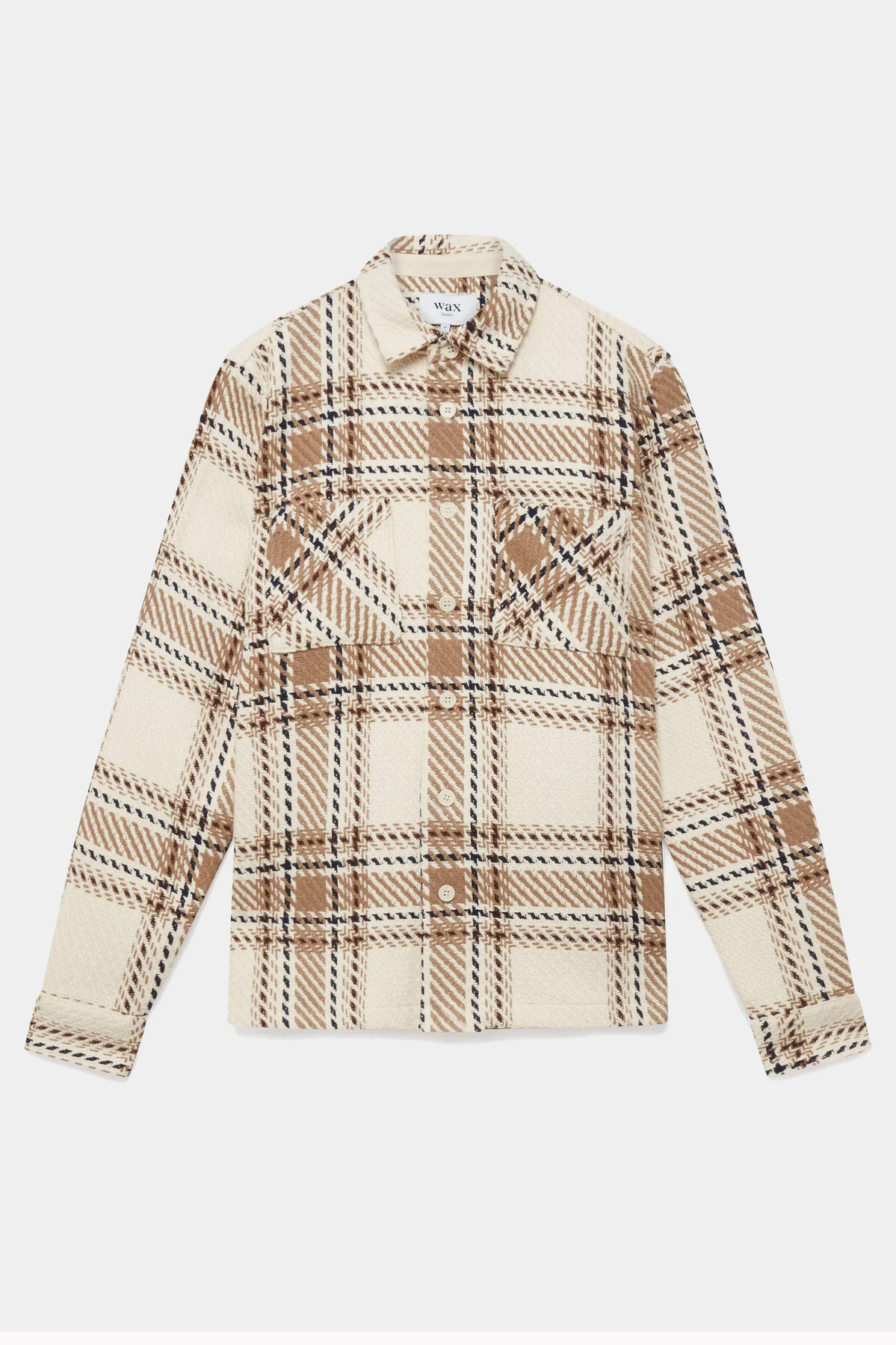 wax london "Whiting Overshirt" Ecru/Beige