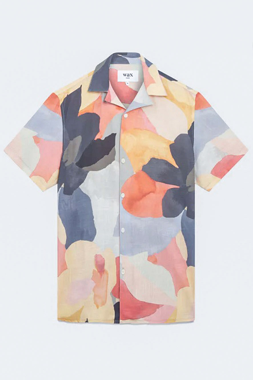 wax london "DIDCOT SS SHIRT" BLOSSOM PASTEL