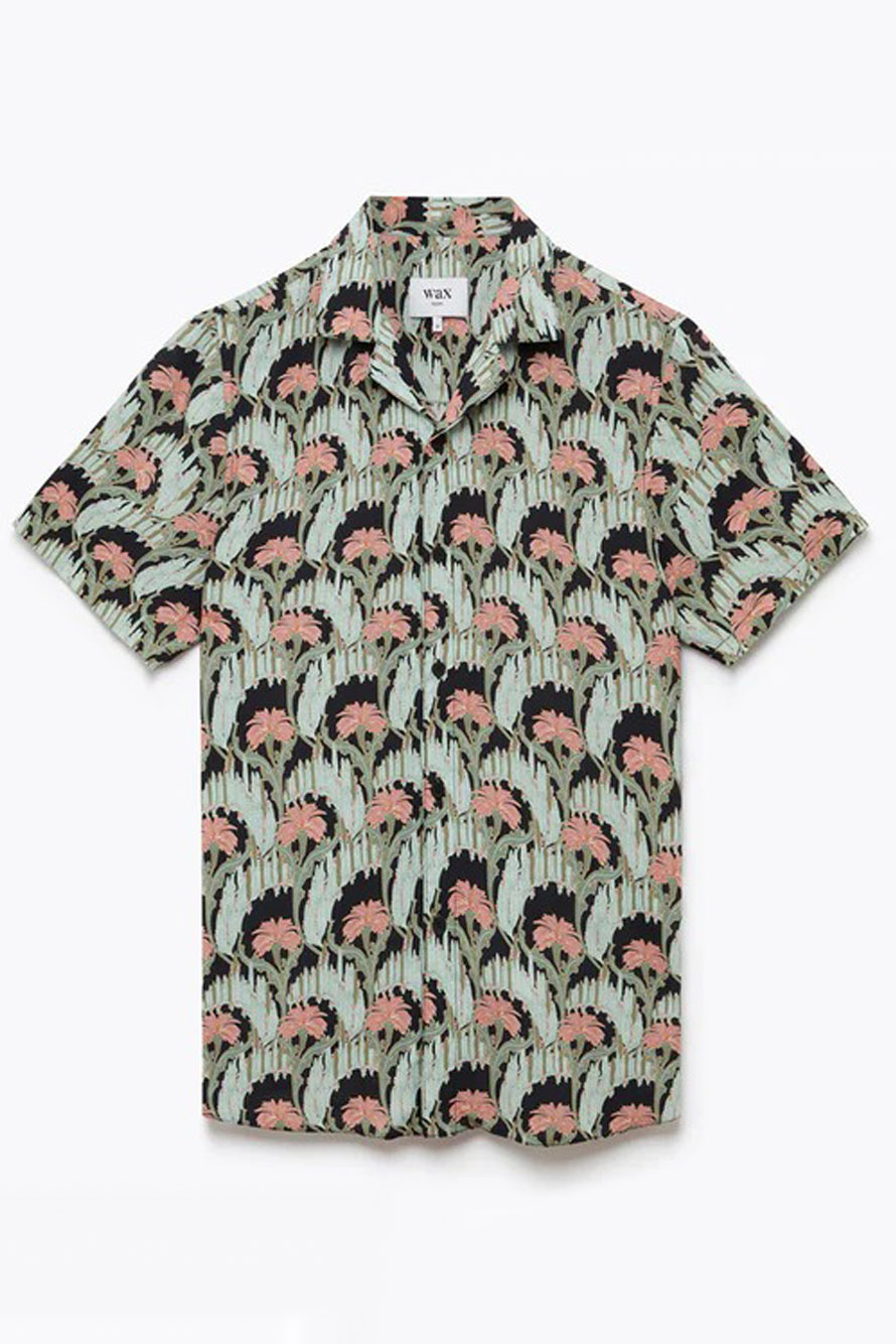 wax london "DIDCOT SS SHIRT" IVY MINT GREEN