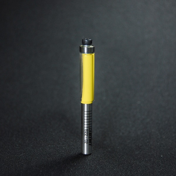 B22-02  刃径8mm 長いフラッシュトリムビット（傾斜刃）6mm軸　　《送料無料》