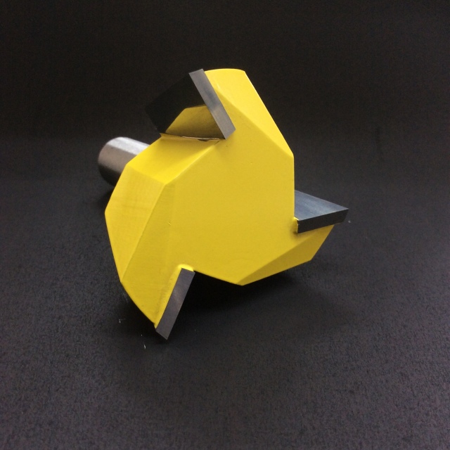 3枚刃 19度「アリ溝」ビット 刃径49mm (12mm軸) ｜ルータービットBTMT