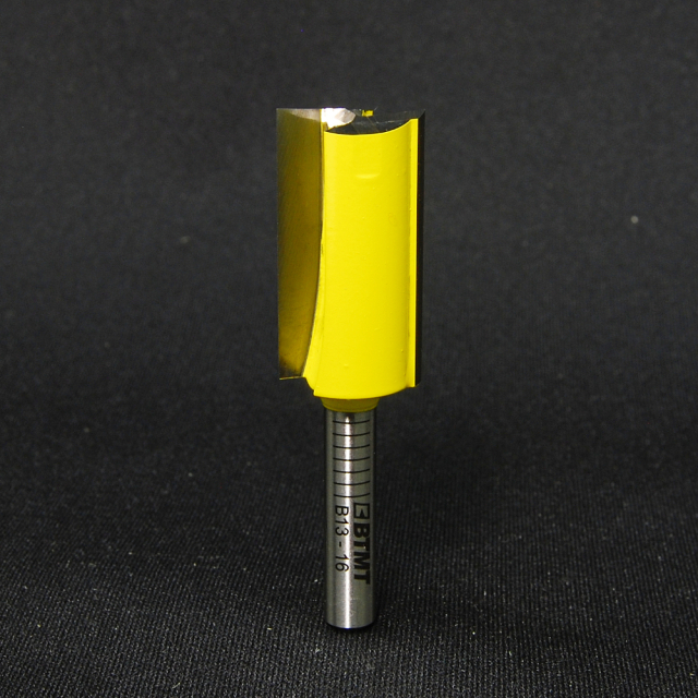 刃径16mm プランジ刃付 ストレートビット (6mm軸)｜ルータービットBTMT