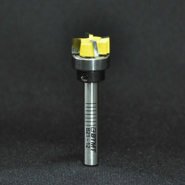 B21-12 刃径15mm ミックス4枚刃「大入れ＆プレナー」ビット 6mm軸
