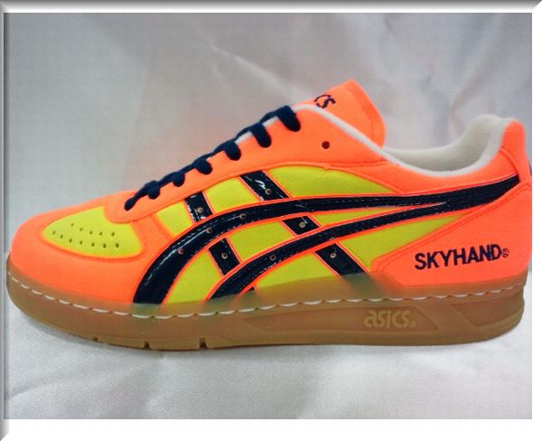 アシックス ハンドボール スカイハンドNB 赤✖️黄-