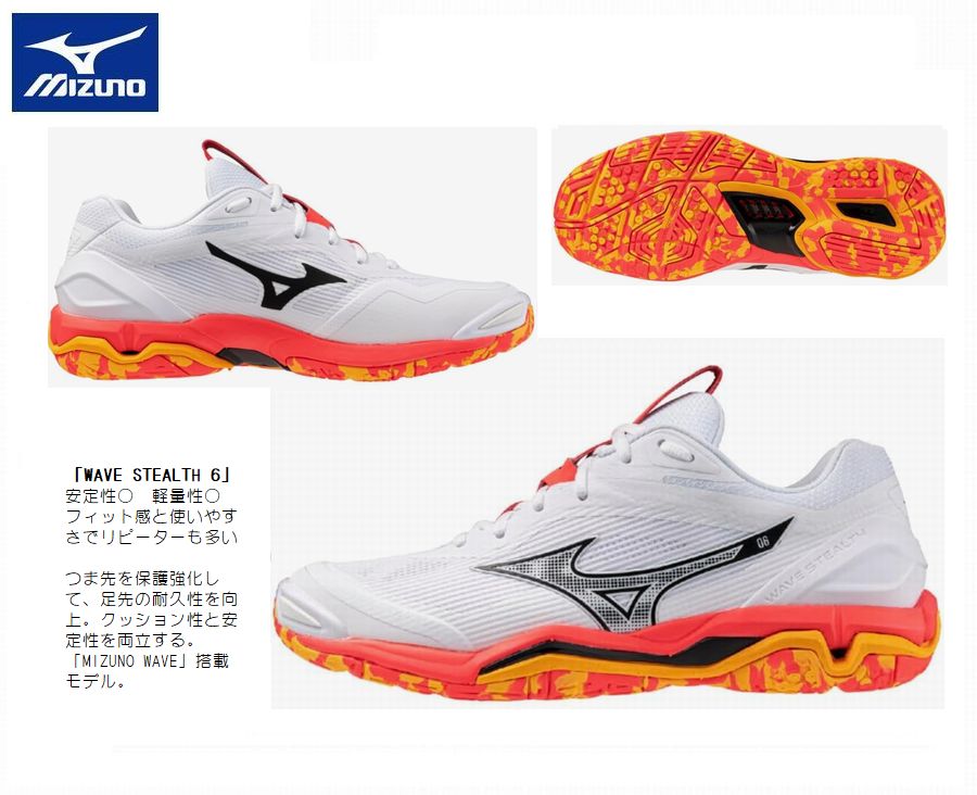 MIZUNO(海外共通モデル）　WAVE STEALTH 6