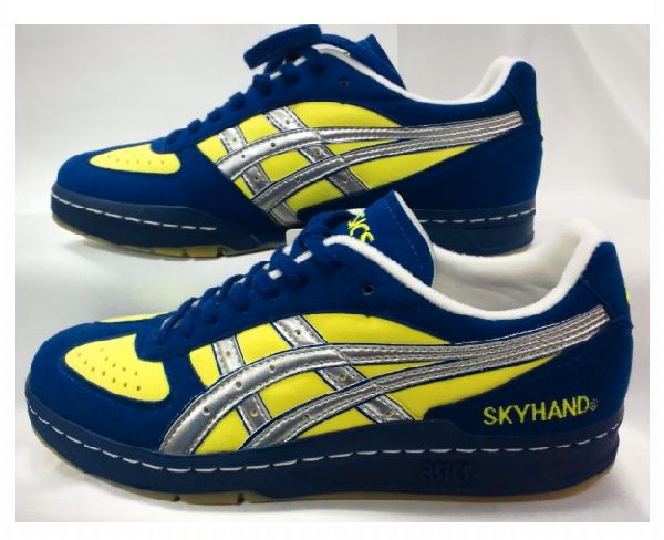【送料無料キャンペーン】アシックス　スカイハンドNB　北陸／九州限定（オリジナル）カラー「シューレースブルー」