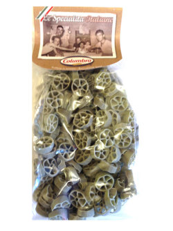 カラーパスタ ほうれん草のルオーテ 車輪 500ｇ