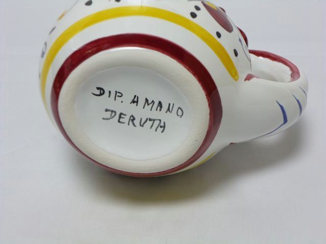 マヨリカ焼（鶏）イタリア中部のウンブリア州の町 デルータの特産品