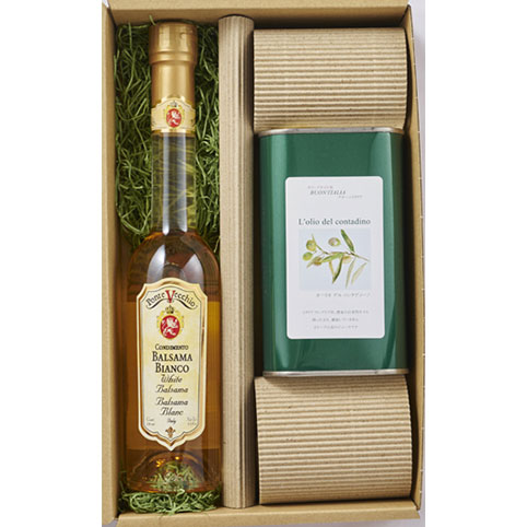 【イタリア輸入品】高級バルサミコ酢&オリーブオイルセット ギフトセット