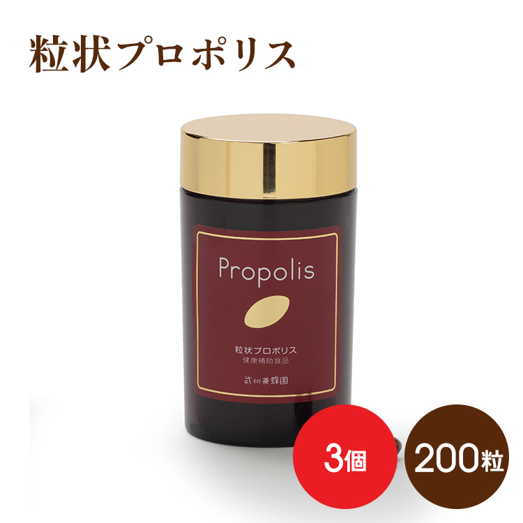 粒状プロポリス　200粒x3　★まとめ買い割引