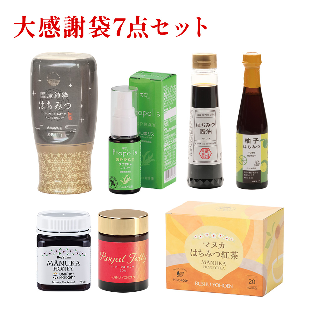 みつばちの日　大感謝袋7点セット　大感謝祭37%OFF 　送料無料