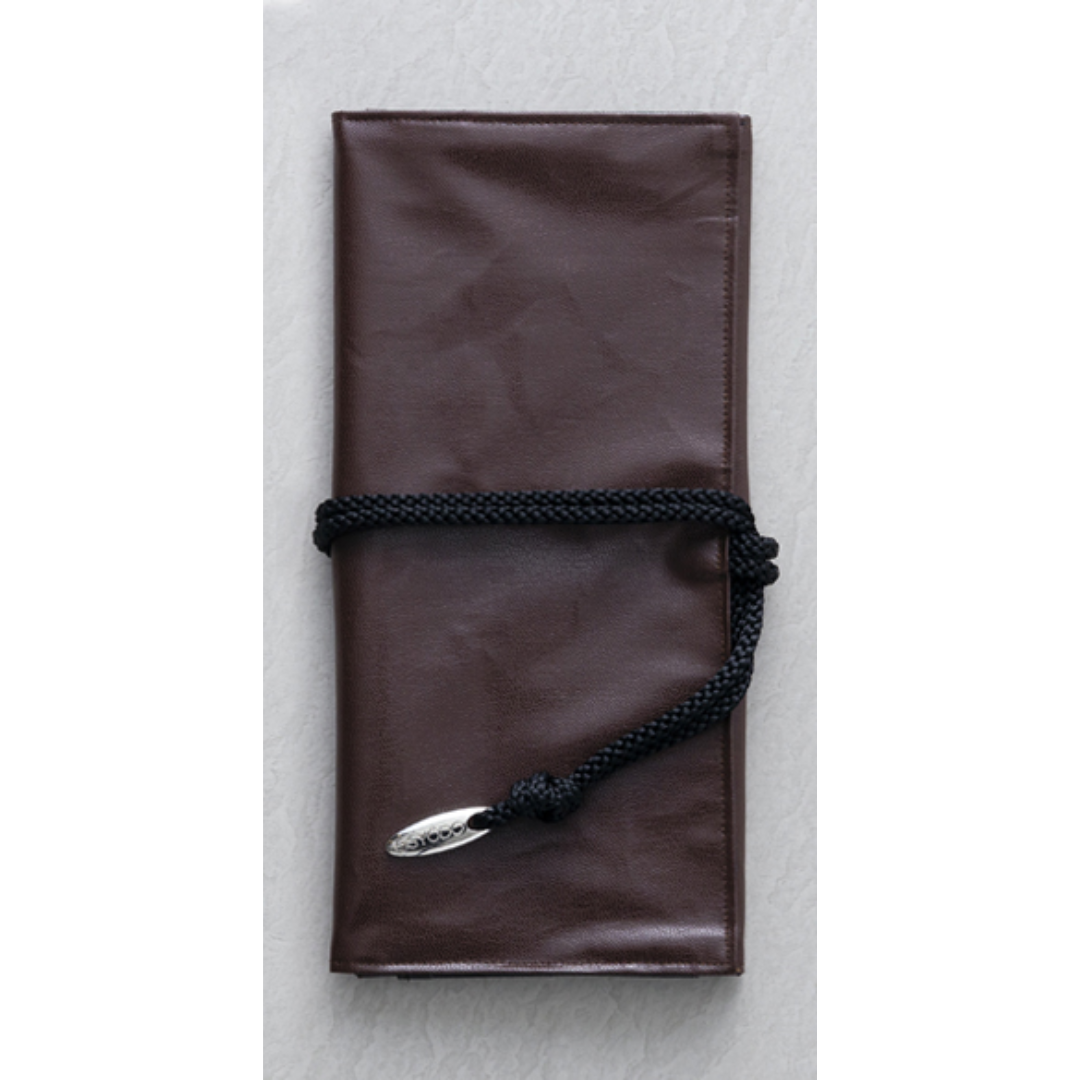 ウエダ美粧堂 組紐筆ケース（メイクブラシケース）（ブラウン/ブラック）