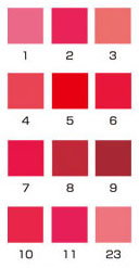 シャレナリップルージュミニ色見本