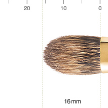 ウエダ美粧堂 アイシャドーブラシ（丸平）松リスにコリンスキーをブレンドタイプ