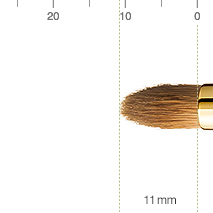 ウエダ美粧堂 アイシャドーブラシ（丸）イタチつくし型アイシャドーブラシ