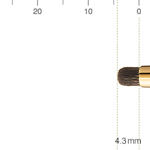 ウエダ美粧堂 アイシャドーブラシ（丸）玉毛の丸型アイシャドーブラシ
