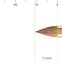 ウエダ美粧堂 リップブラシ （丸平）コリンスキーの丸平型リップブラシ
