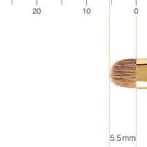 ウエダ美粧堂 シャドーライナーブラシ （丸平） イタチ毛の丸平型シャドーライナーブラシ