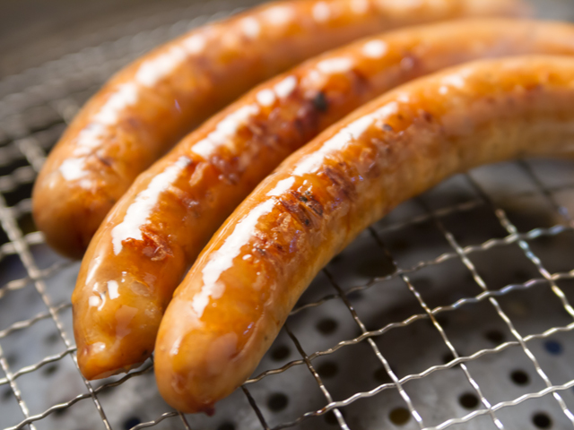 【59070】小手川豚トンポークの無添加ロングウインナー　1パック（7本入り約280ｇ）　（冷凍）