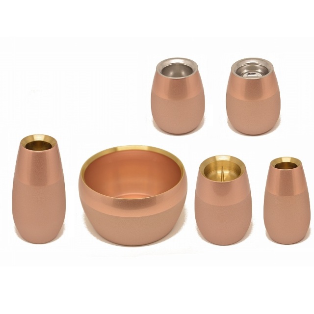 コクーン　ピンクゴールド色　　　3.0寸　6点セット