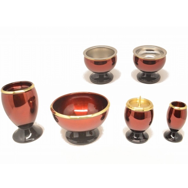 マリン　ワインレッド色　3.0寸　6点セット