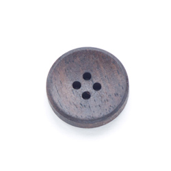 【木ボタン】WOOD 3 コクタン（2553）