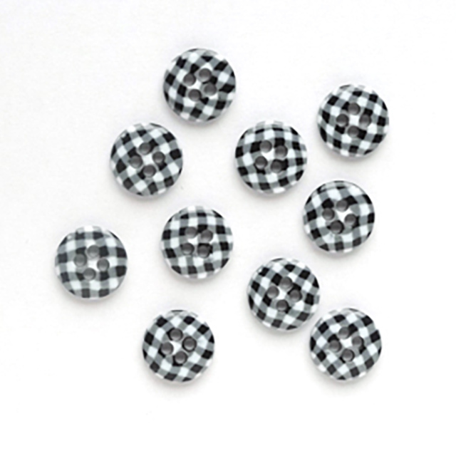 ギンガムチェック 1【黒×白（21）】（3390）