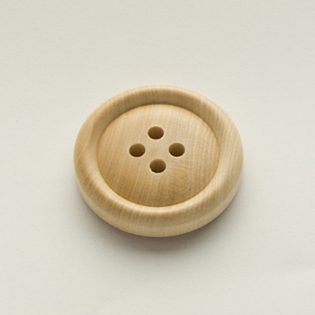 【木ボタン】WOOD 10 タライ型（2561）