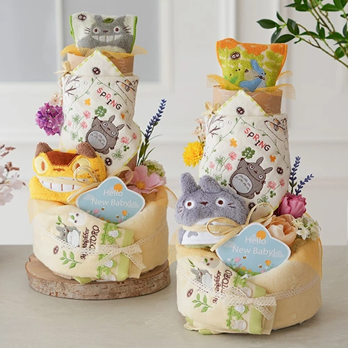 【おむつケーキ】トトロトリプルタワーおむつケーキ