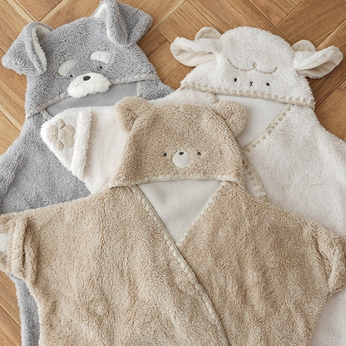 【出産祝い おくるみ】mocmof（モクモフ）アニマルベビーおくるみ