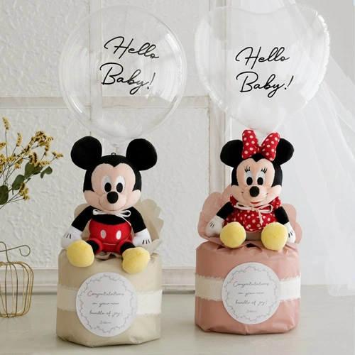 【おむつケーキ】ミッキー ミニー バルーンおむつケーキ