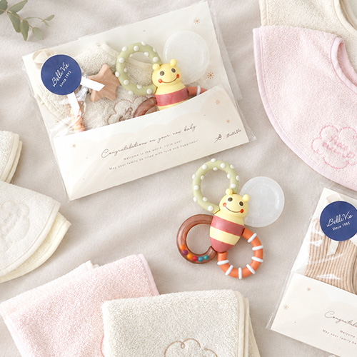 【出産祝い】カミカミみつばち はじめてのギフトセット my little bee
