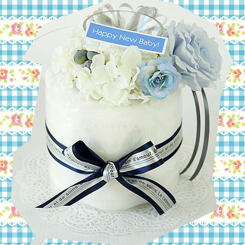 【おむつケーキ】ブルーベリーチーズケーキ