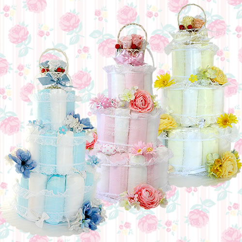 【おむつケーキ】フェアリースイートタワー