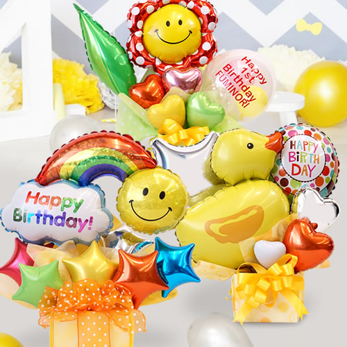 ファーストハッピーバースデー　バルーンギフト
