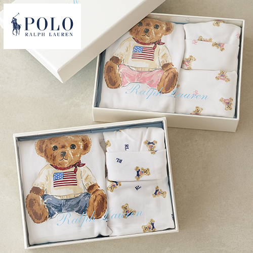 POLO RALPH LAUREN（ポロ ラルフローレン）ベア ベビーグッズ 3点セット