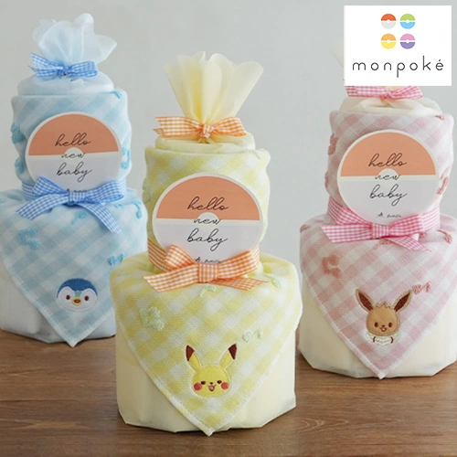 モンポケ るんるんタオルおむつケーキ
