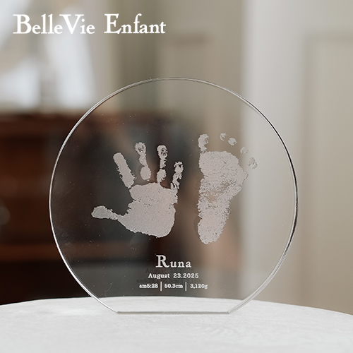 手形 足形アートピース アクリルプレート ベルビーアンファン